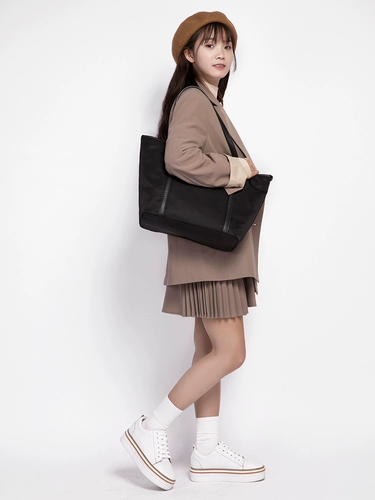 Вместительная и большая нейлоновая льняная сумка, модный тканевый мешок, портативная сумка на одно плечо, ткань оксфорд