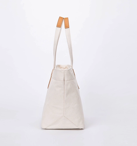 YONBEN韩式简约典雅日式帆布手提袋大容量女式包肩包