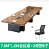 Nội thất văn phòng bàn hình chữ nhật mới bàn hội nghị bàn dài bàn họp đàm phán hiện đại đơn giản kết hợp bàn ghế Nội thất văn phòng