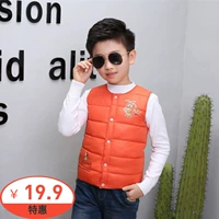 Mùa thu đông 2018 trẻ em mặc vest vest cotton độn bé mặc bé gái áo len cotton áo gile cotton mềm mại cho bé