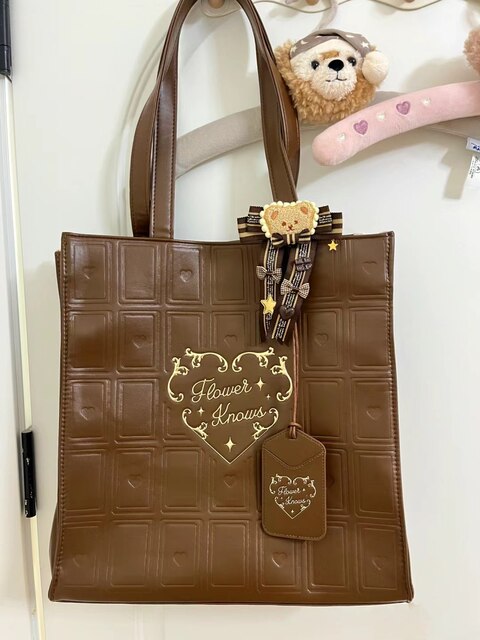 Flower Knows Chocolate Peripheral Chocolate Tote Bag Flower Knows Chocolate Card Holder