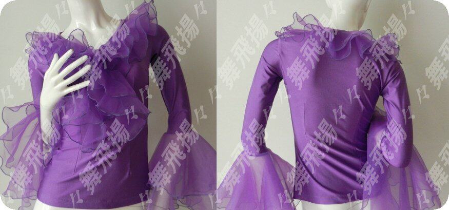 Dance flying Jan Moden dance dress new Morden blouse humery brilliant practice blouses waltz KA020