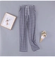 Quần pyjama nữ mùa hè quần cotton sọc thường mặc nhà giản dị mặc mùa xuân và mùa thu mỏng phần sau tháng quần