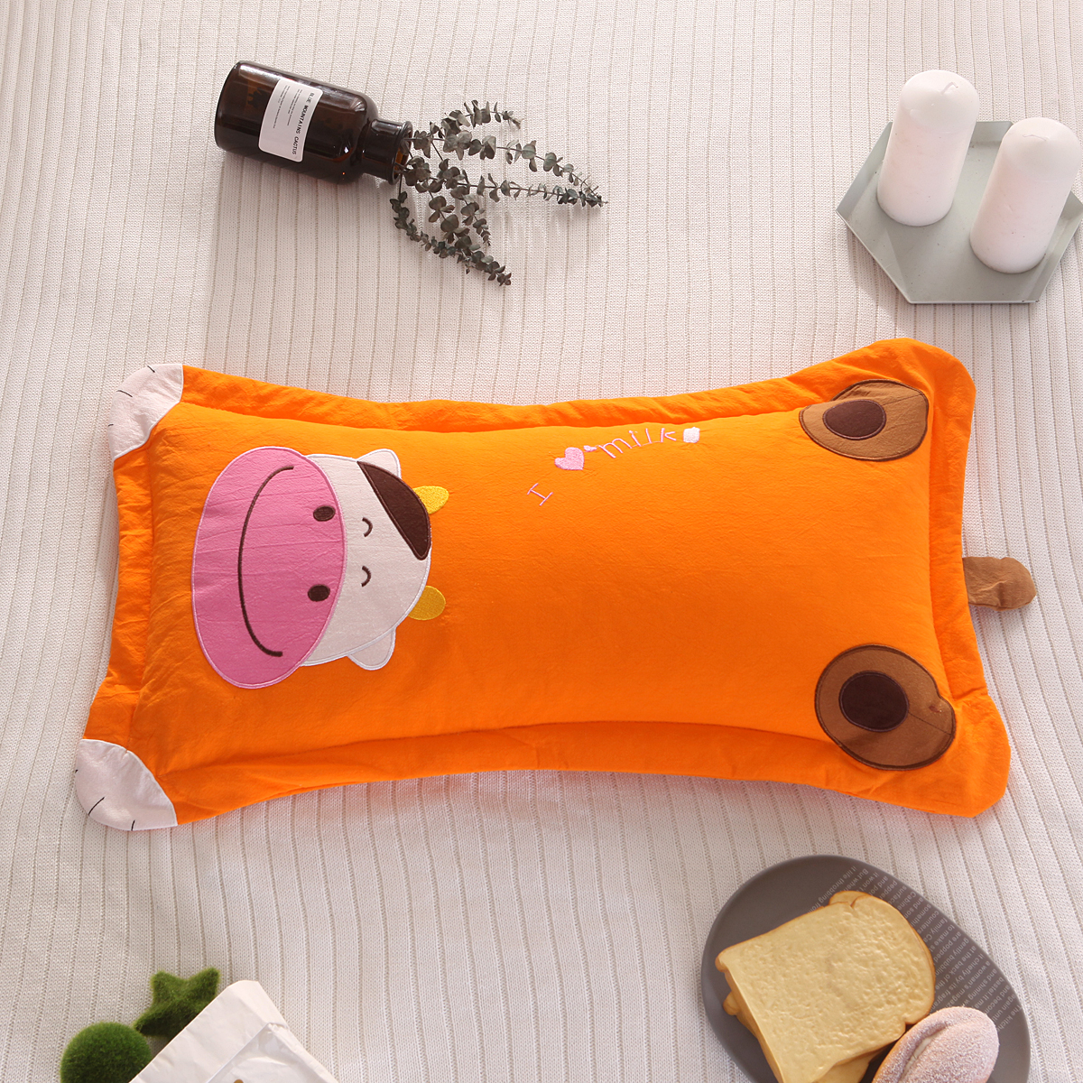 Buckwheat Pillow Large Child Cartoon Pillow 6-8-12 years old pillow with pillow washed cotton pillows can be removed with buckwheat shell pillows