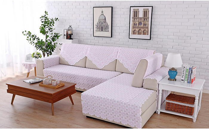 Khăn trải giường bằng vải trải giường khăn lại khăn che bụi che vải Châu Âu chống trượt đầu giường khăn trải bàn áo trùm máy giặt chống nắng
