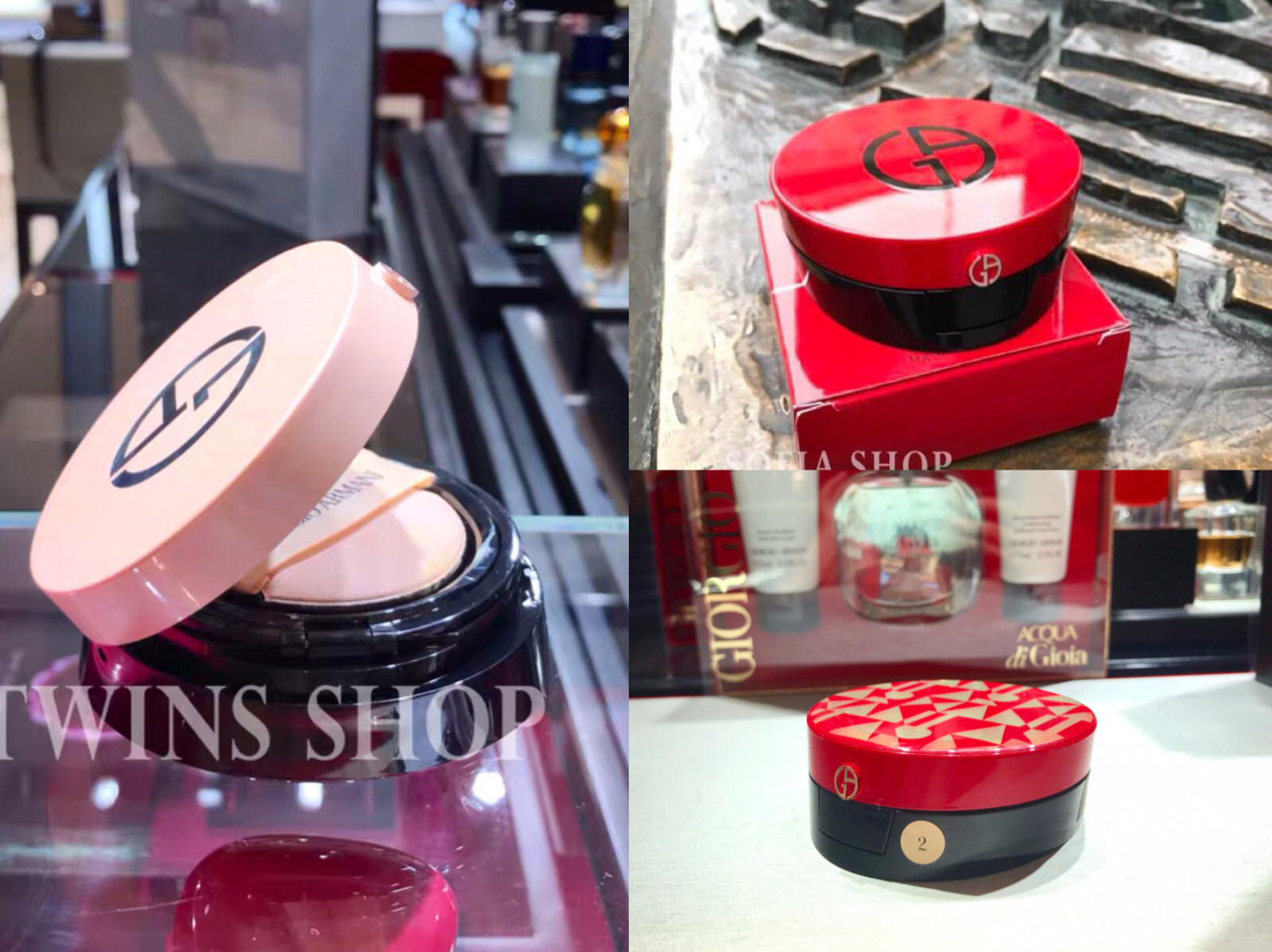 Spot European version Armani Amani new essence air cushion powder bottom BBSPF23 light thin glossy muscle