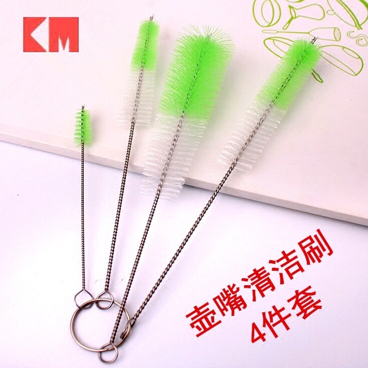 Teapot Mouth brush Boiling Water Pot Wash Brushed Small Horn Mouth Bottle Brushed Glass Brush With Coarse Glass Straw Cleaning Brush