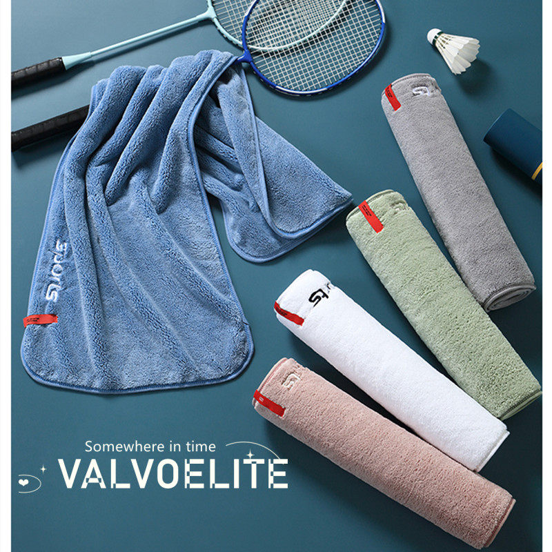 VALVOELITE sports towel women's sweat-absorbing fitness yoga running special hanging neck high-quality cotton wipe sweat towel