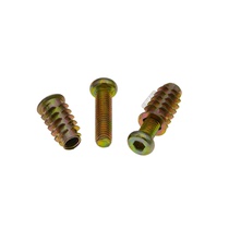 Solid wood furniture link screw Allen wrench embedded nut flat round head hexagon socket screw M8