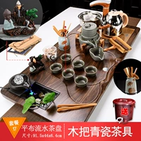 Плоская ткань течет вода+деревянная ручка Celadon