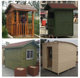 Customized anti-corrosion wooden house farmhouse homestay scenic farm gazebo villa outdoor mobile vending car security booth