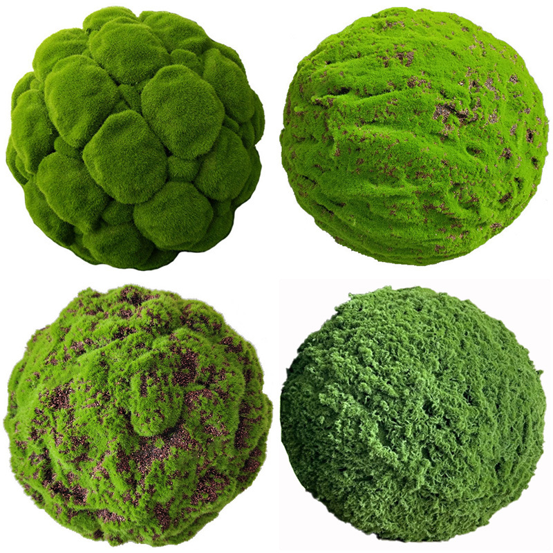 Artificial Moss Ball, Grass Ball, Round Ball, Green Ball, Landscape Plant, Soft Decoration, Moss Ball for Hanging, Moss Green Plant, Spherical Shape