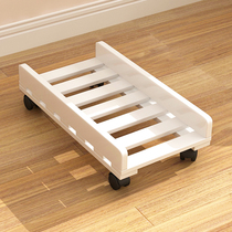 Desktop computer to collect heat removable base solid wooden chassis tray with brake placement frame