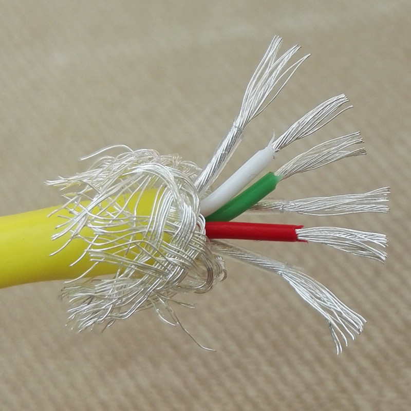 英国进口特氟龙镀银线6芯屏蔽信号线高纯度包银线稀有线材成色新