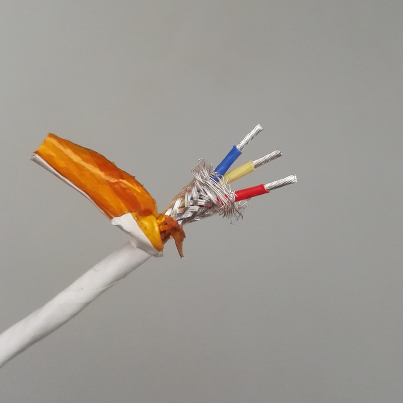进口Nexans高温镀银线3芯信号屏蔽线PI护套350&deg;航空机内线22AWG