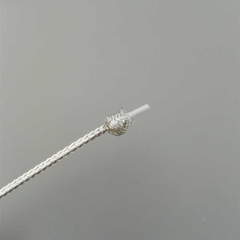 The United States imports transparent Teflon silver-plated wire single-core shielded wire signal wire audio wire machine internal connection wire silver wire