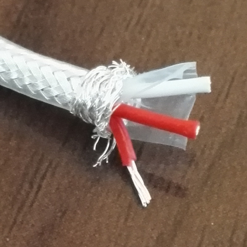 进口特氟龙镀银线3芯屏蔽线信号线整线外径3.2MM