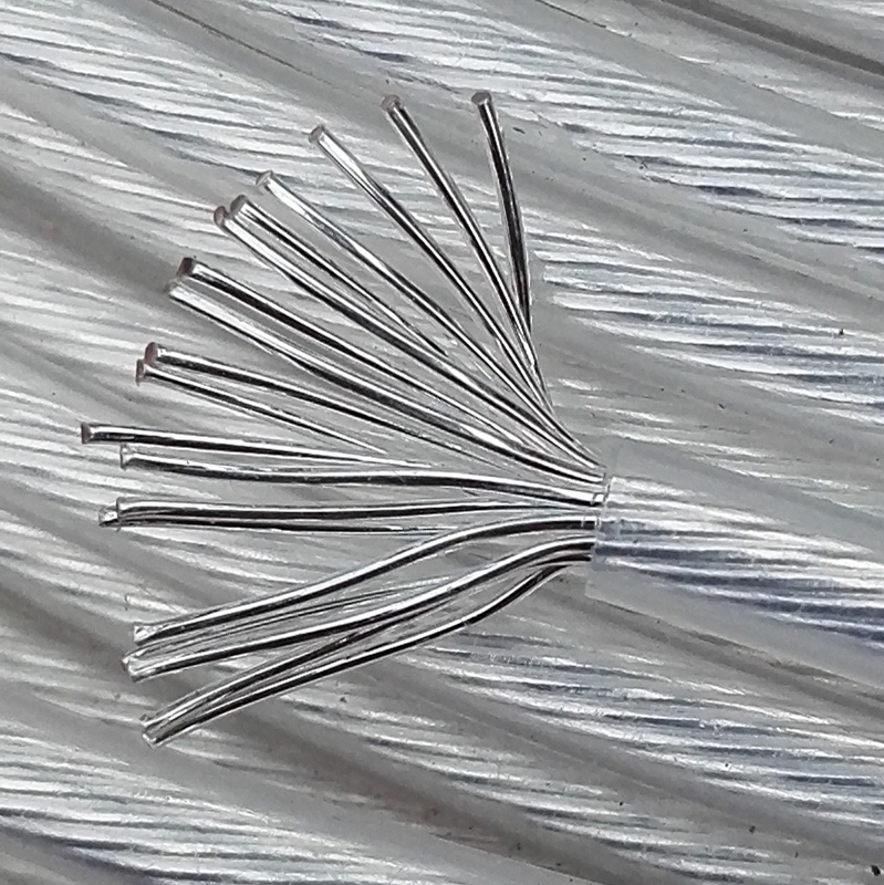 Switzerland imported OCC7N single crystal copper silver-plated wire transparent Teflon power cord machine internal connection wire speaker wire