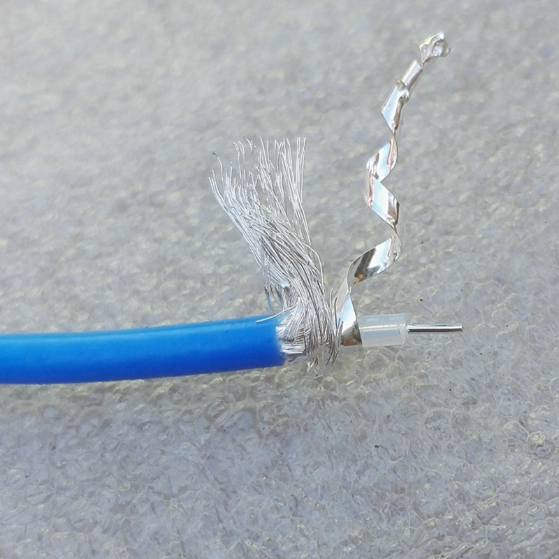 美国 进口 蓝色 SS405  稳相同轴低损线 高频测试射频电缆 军标线