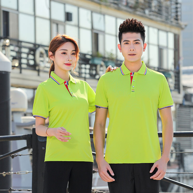 POLO shirt custom print logo embroidery workmanship custom DIY summer sales waiter work clothes short -sleeved T -shirt men