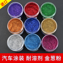 RS imported glitter powder paint silver powder glitter car coating high temperature resistant solvent drip glue pigment nail polish gold powder