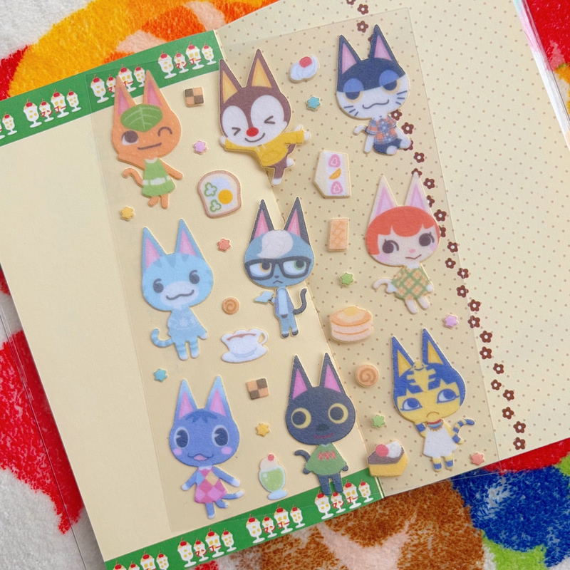 Animal Crossing: Tom Nook's Tea House Plush Stickers Animal Crossing: Tom Nook's Tea House Plush Stickers