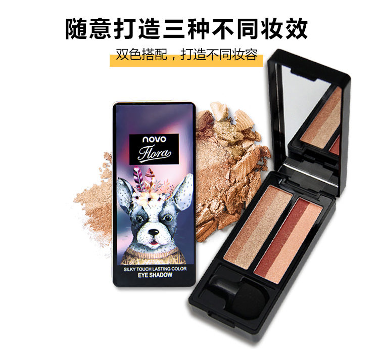 Ins super fire one touch lazy eye bóng gradient hai màu trang điểm nude mờ Người mới bắt đầu Hàn Quốc trọn bộ màu đất - Bóng mắt phấn mắt clio prism air