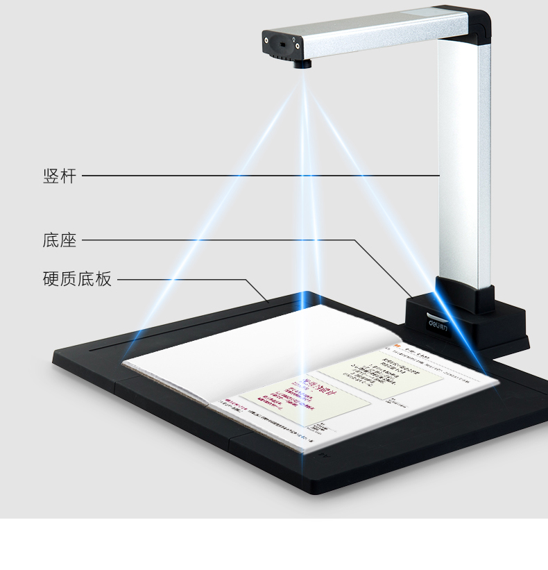 Deli Gao Paiyi 15151/15152 10 triệu pixel Định dạng HD / A4 HD quét nhận dạng tốc độ cao - Máy quét