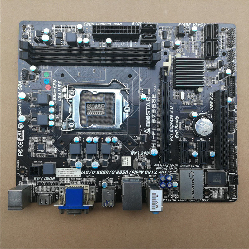 BIOSTAR Intai Hi-Fi B75S3E 1155-pin DDR3 solid-state set B75 motherboard with HDMI port