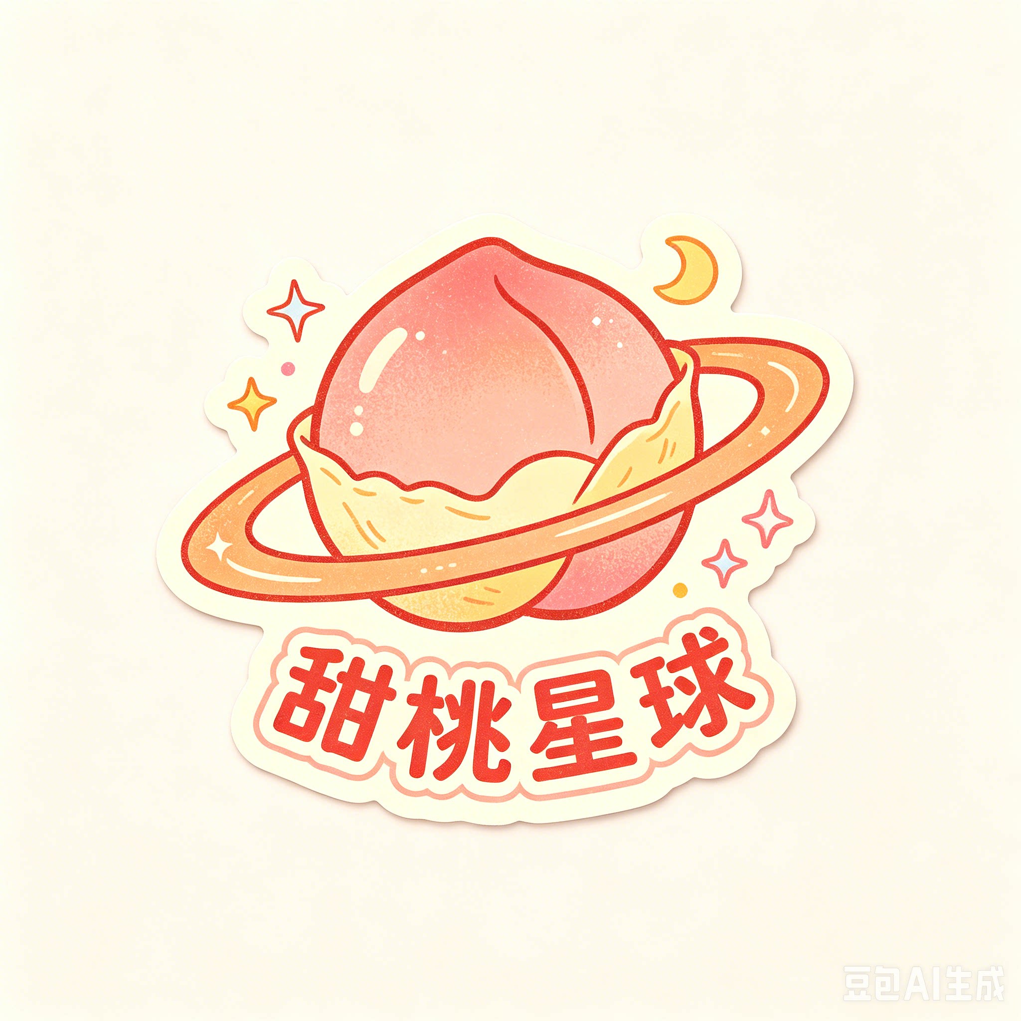 甜桃星球的LOGO