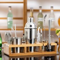 Stainless Steel Winemaker Suit Rocking Wine Glasses Entry-level Cocktails Wine Mixing Tools Professional Snowk Cup Bar Implements