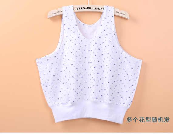 3 món đồ lót cotton trung niên nữ vest mẹ già áo vest ngắn vest nửa mùa hè áo cotton nam
