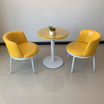 Balcony leisure chair backrest Modern simple lazy bedroom Cafe milk tea shop table and chair negotiation table and chair combination