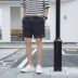 Quần short nam mùa hè Phiên bản Hàn Quốc của xu hướng giải trí thể thao quần 5 quần mùa hè rộng kích thước lớn quần đi biển quần cắt - Quần Jogger quần đùi nam Quần Jogger