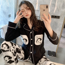 Snow White Pure Cotton Pajamas Womens Spring and Autumn 2022 New Net Red Explosion Ice Silk Cute Home Clothes Suit Summer