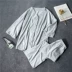 Bộ đồ ngủ nhung dành cho nữ mùa thu đông dài tay dài cổ chữ V gợi cảm, giản dị, rộng rãi phiên bản Hàn Quốc của bộ đồ dịch vụ gia đình thời trang nữ Bộ Pajama