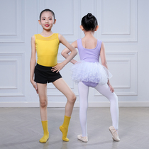 Summer girls Chinese dance costumes ballet practice exams body suits tutu skirts gymnastics suits shorts suits