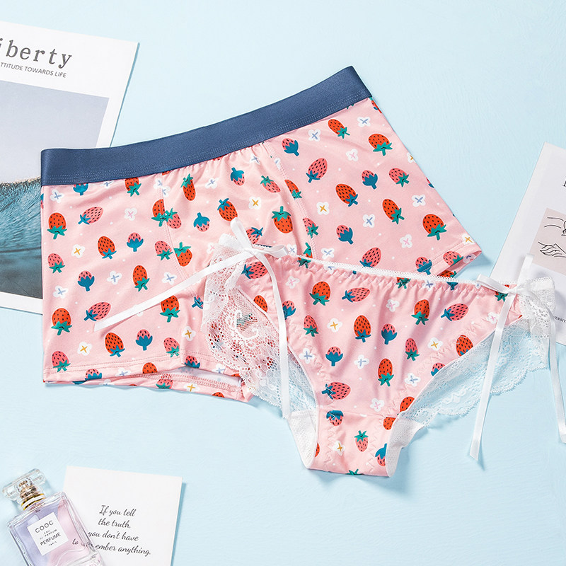 2 pairs of couples underwear sexy lace passion set for a man and a woman couple