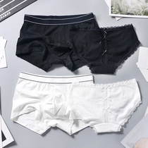 New Recommended ~ 2 Dress Lovers Pants One Man And One Woman Pure Cotton Sexy Cute Couples Pure Desire Underwear Suit