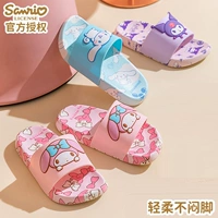 Sanrio, детские нескользящие тапочки из ПВХ, Cinnamoroll, семейный стиль