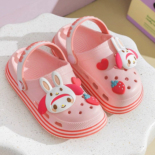 Sanrio, милая детская удобная обувь, пляжная обувь, тапочки в стиле Crocs, семейный стиль