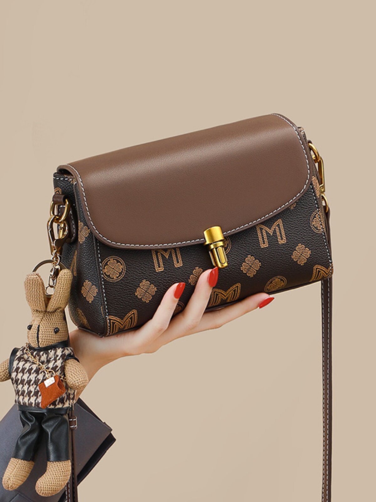 Authentic French Mk Jessie Bag for Women, This Year's Popular Women's Bag, Crossbody Bag, Light Luxury Small Bag, Underarm Shoulder Bag