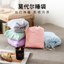 Travel Accommodation 5 Stars Hotel Sepal Sleeping Bag For Business Guesthouse Bed Portable Ultralight Sky Silk Single Double Sleeping Bag Brigade Sleeping Bag