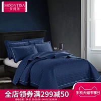 Châu Âu đồng bằng bông satin bông trải giường bìa dày ba mảnh điều hòa không khí mui xe là một Quilt Mỹ - Trải giường ga giường everon