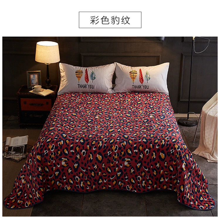 Châu Âu dày giường bông bao gồm mảnh duy nhất Coral là do duyên ba mảnh tấm chăn nhiệt Levin luật cashmere flannel - Trải giường