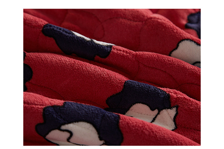 Châu Âu dày giường bông bao gồm mảnh duy nhất Coral là do duyên ba mảnh tấm chăn nhiệt Levin luật cashmere flannel - Trải giường ga trai giuong