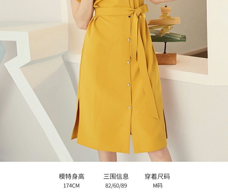 Váy sơ mi Ossa nữ váy voan dài 2019 mới hè nhẹ nhàng quen thuộc kiểu váy eo ngắn Pháp - Sản phẩm HOT áo đầm đẹp tuổi 30