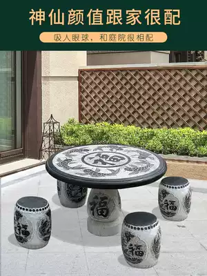 Stone table, stone bench, courtyard garden table, blue stone round table, Stone tea table, antique stone table, outdoor stone table and chair