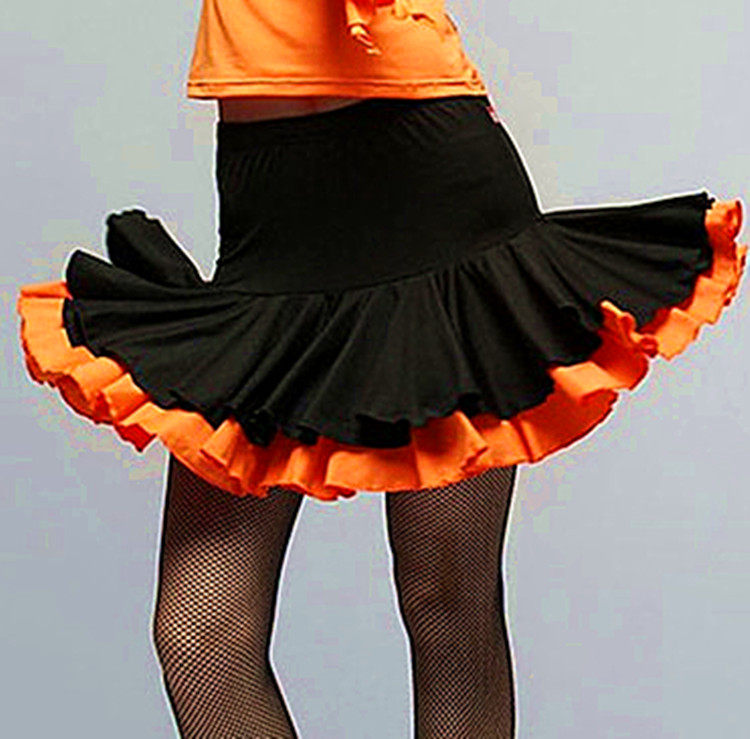 Female Latin Dance Short Skirts Adults Practice Dance Dresses Square Dance Costumes Dancing Short Skirts Square Dance Performances Short Skirts