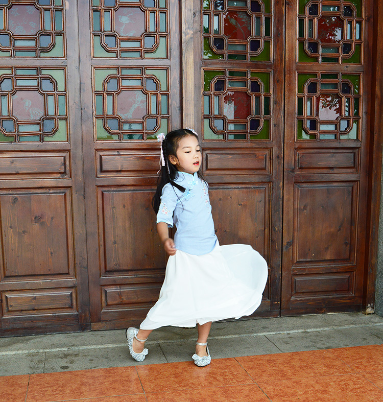 Cha mẹ và con trang phục Tang phù hợp với phong cách Trung Quốc mother-in-law Hanfu 2018 mới nữ của phụ nữ Cộng Hòa của Trung Quốc gió trang phục cho thấy hiệu suất quần áo